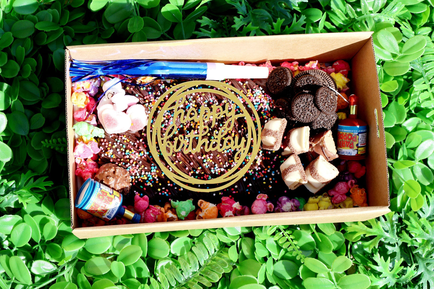 Gluten Free Birthday Brownie Block Gift Box