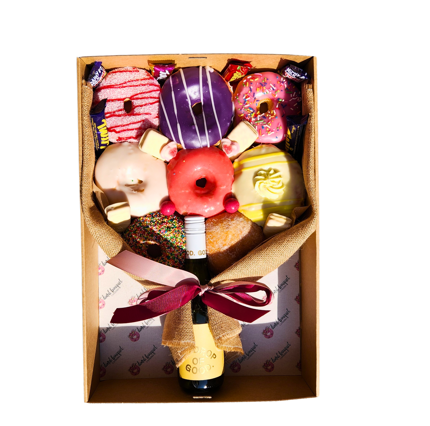Wine Down Donut Bouquet