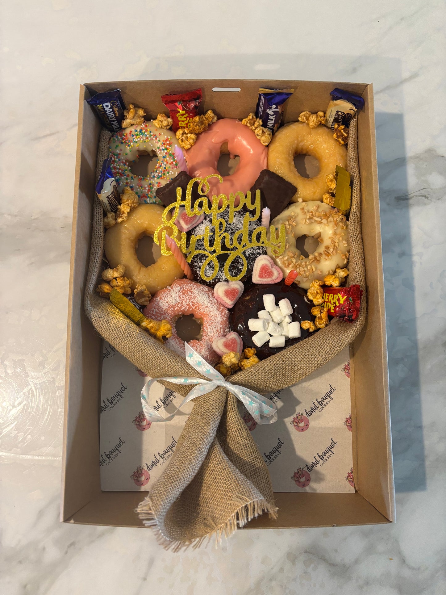 Gluten Free Birthday Gift Donut Bouquet