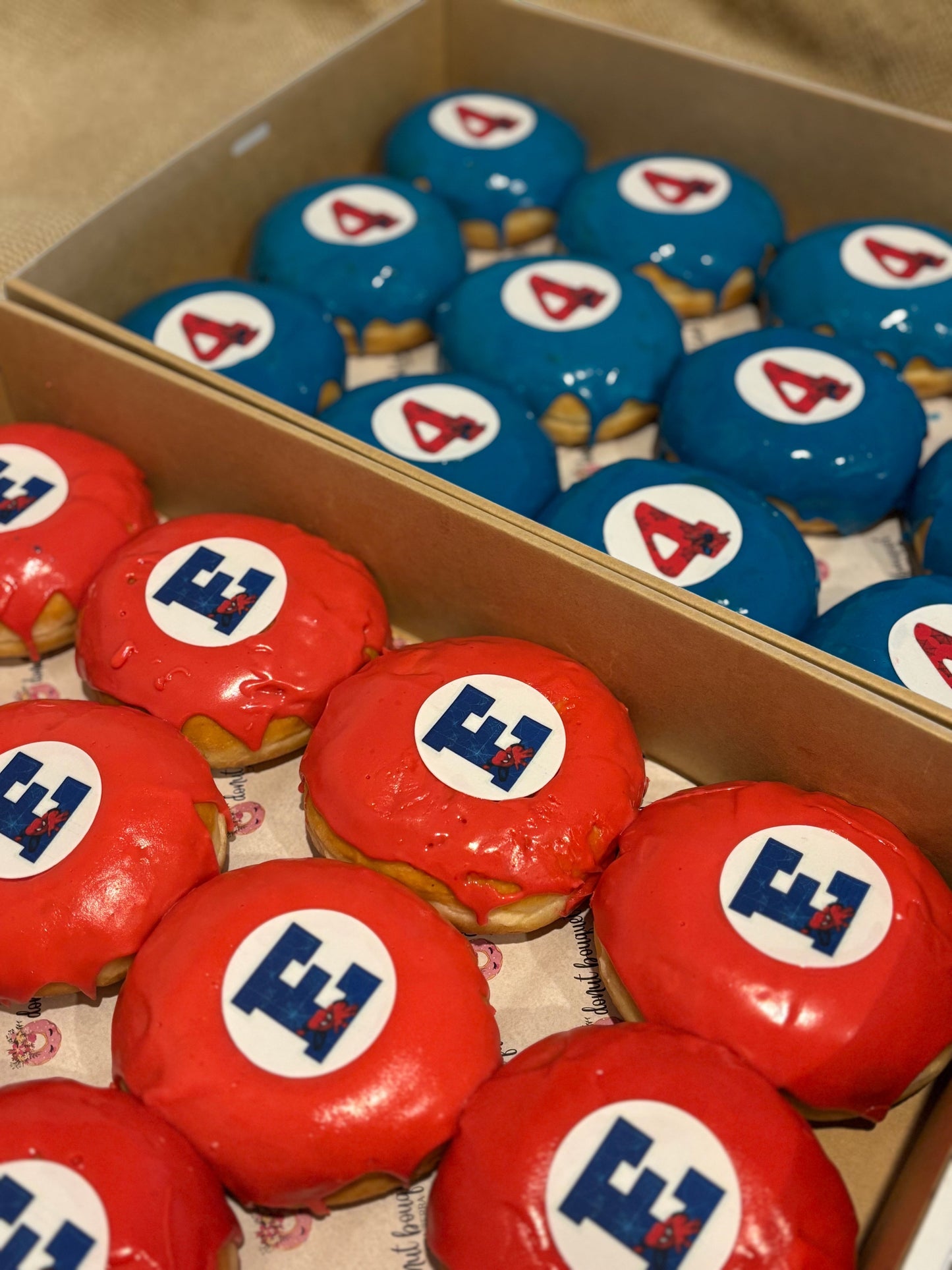 Donut Bouquet Canberra Custom Donuts. Custom colours and editable toppers