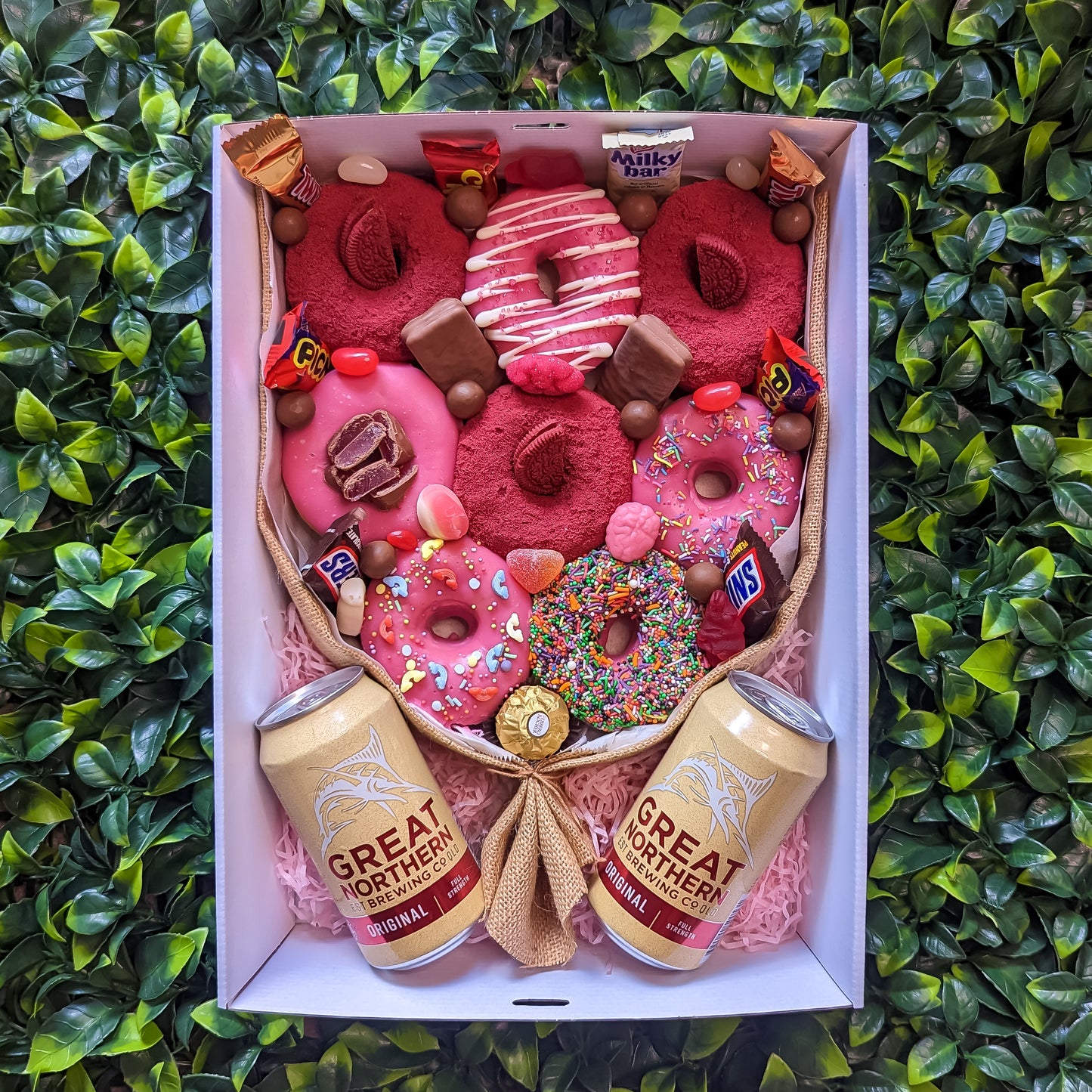 Pretty in Pink Donut Bouquet Gift Box [Medium]