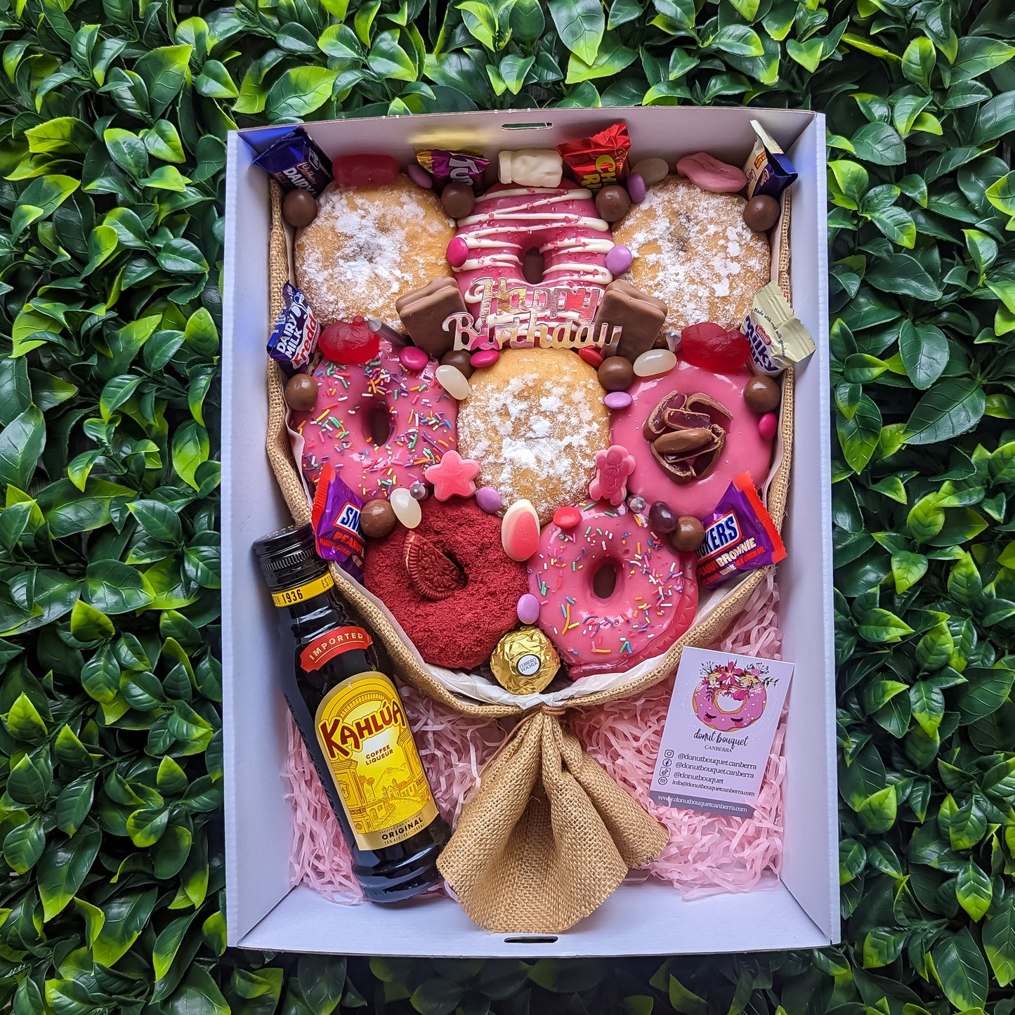 Pretty in Pink Donut Bouquet Gift Box [Medium]