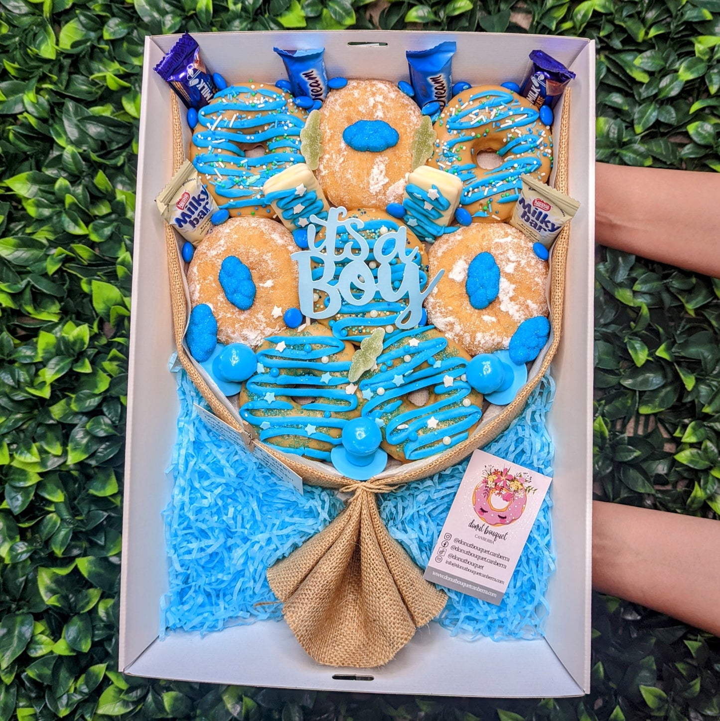 Baby Boy Gift Donut Bouquet [Medium]