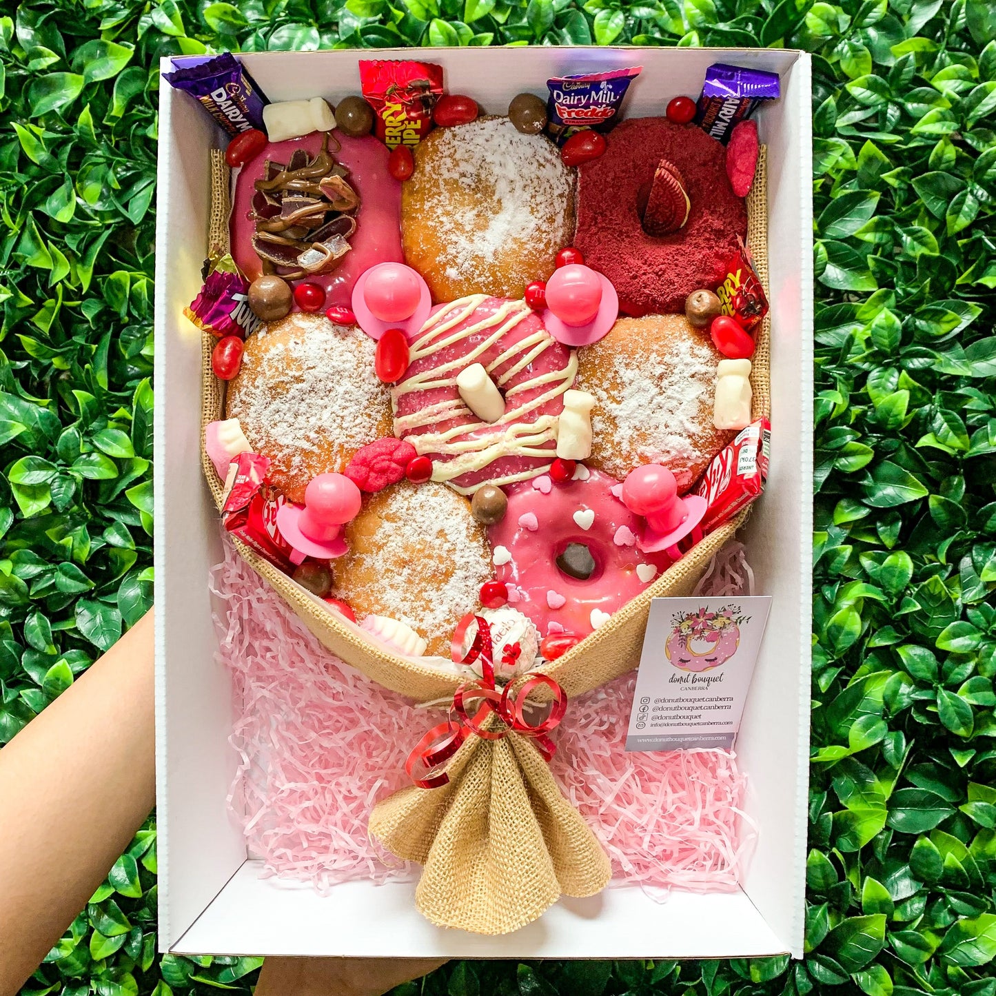 Gluten Free Baby Girl Gift Donut Bouquet [Medium]